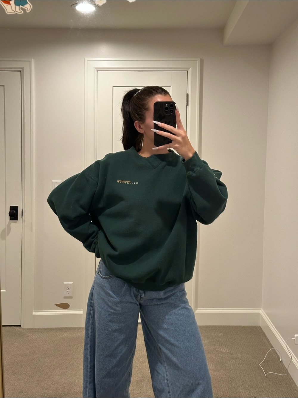 Gear For Sports Dark Forest Green Crewneck Sweatshirt